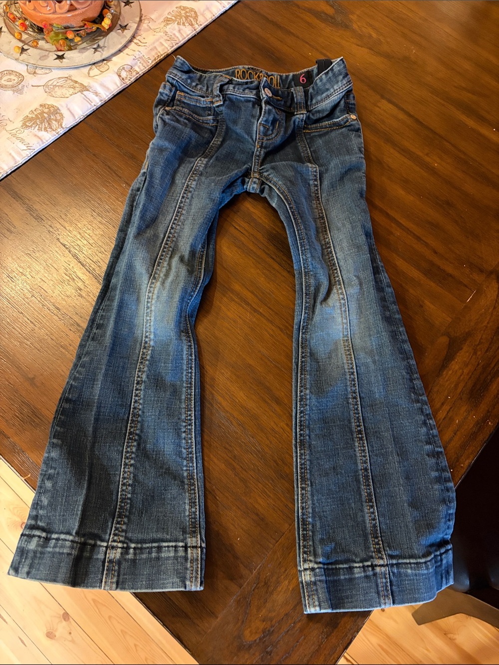 Rock & Roll Girls Size 6 Blue Jeans